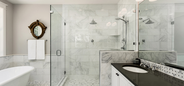 bathroom shower door installation in Salinas